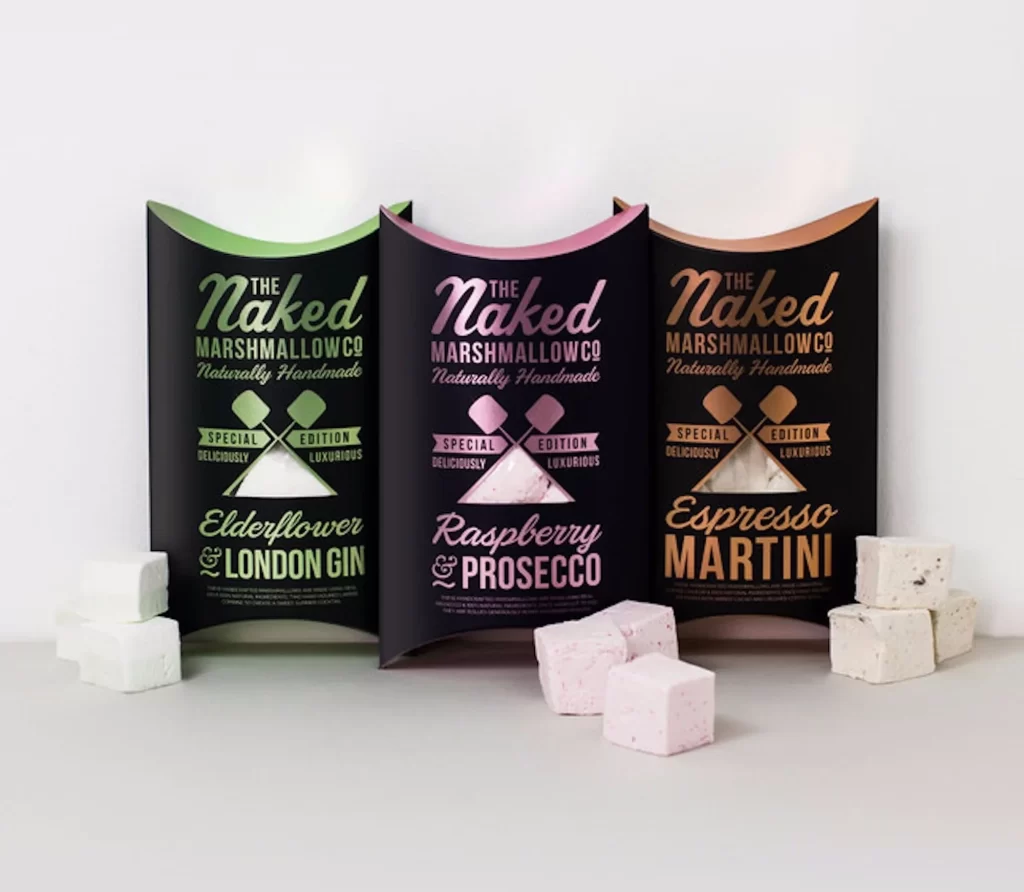 Marshmallows Black Green Pink Gold
