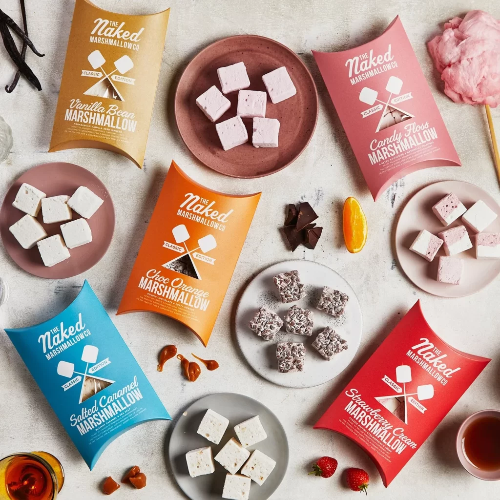 Marshmallows Colorful Packaging Sweet Treats Dessert