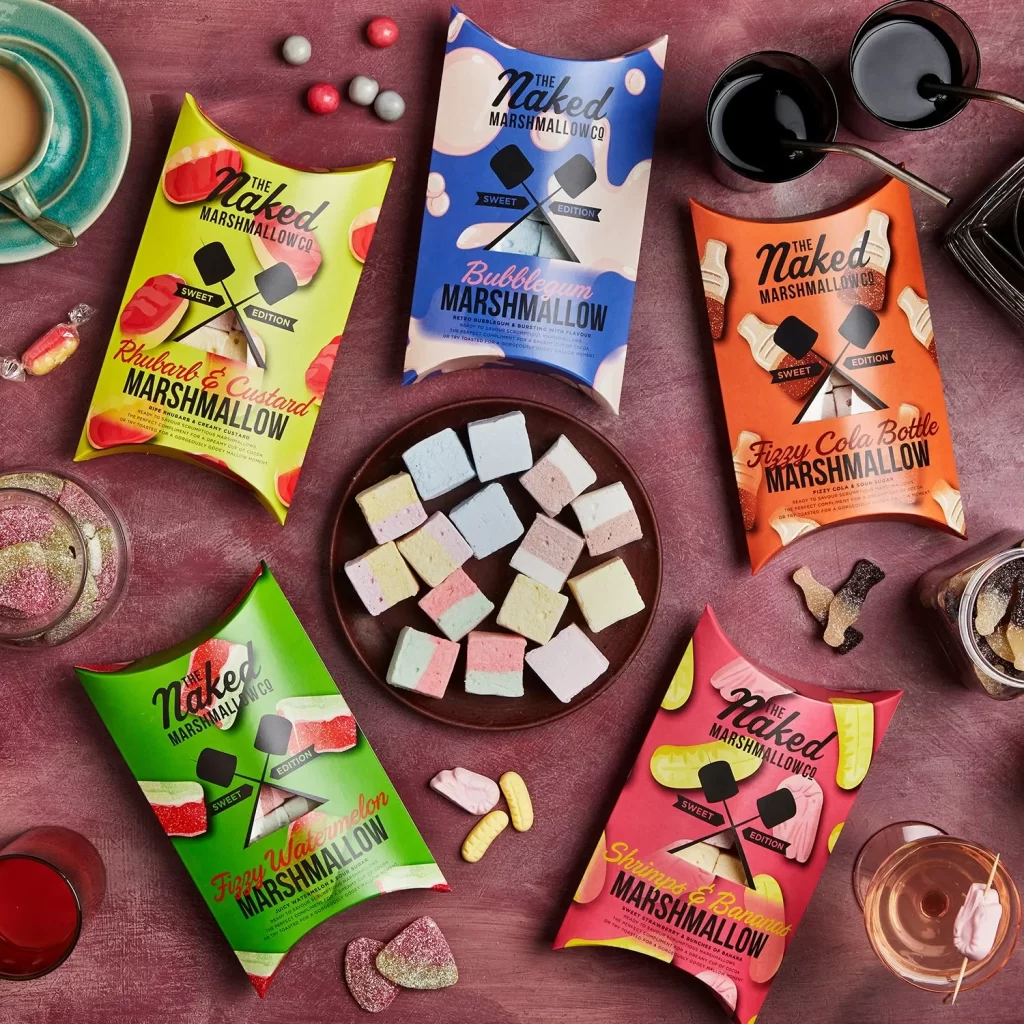 Marshmallows Colorful Sweet Packaging Dessert Artistic