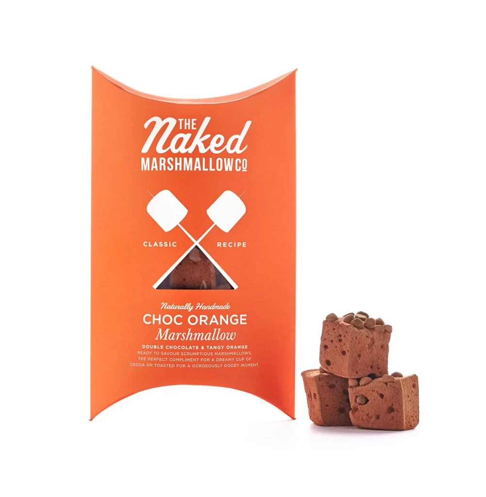 Marshmallows Orange Brown Packaging