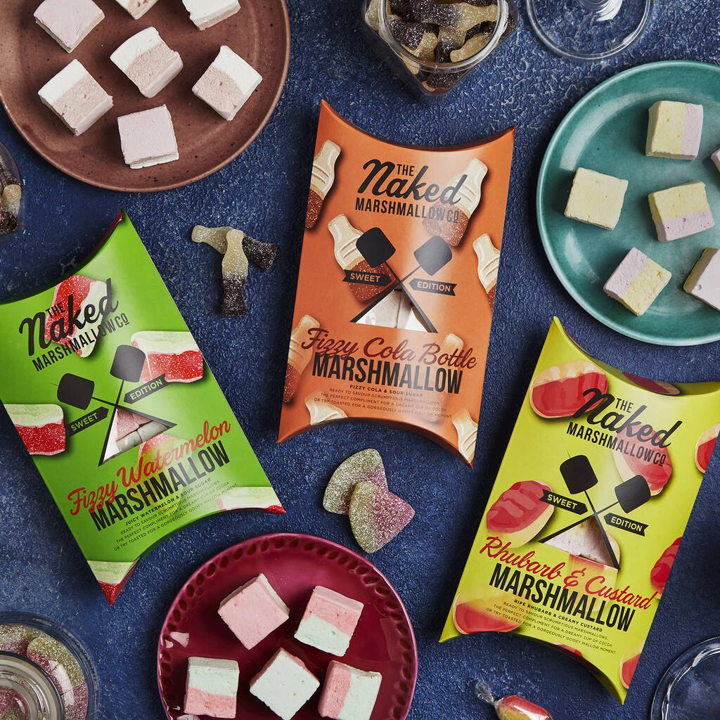Marshmallows Packaging Colorful Sweet Edible Treats