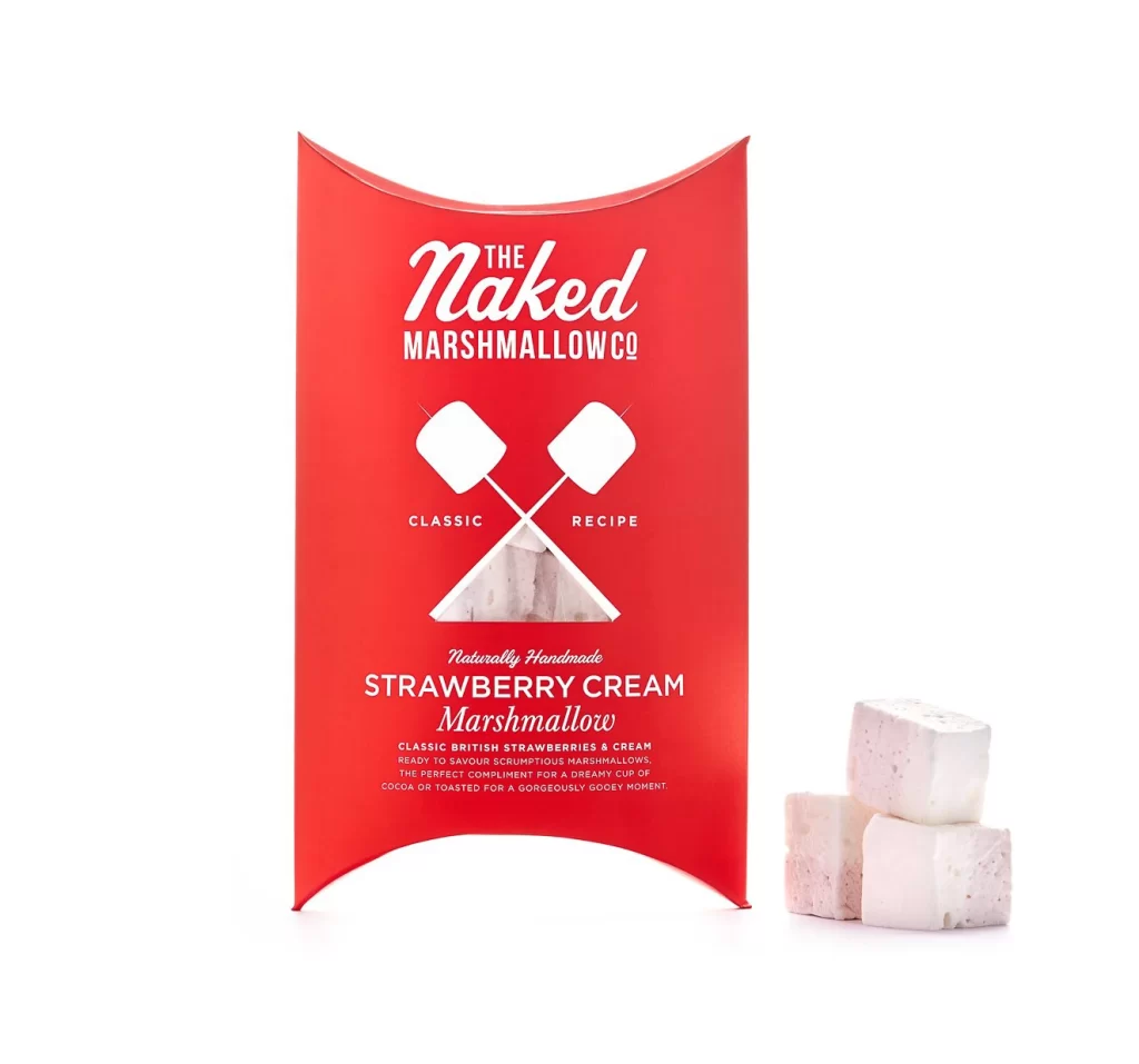 Marshmallows Red White Classic Handmade Packaging