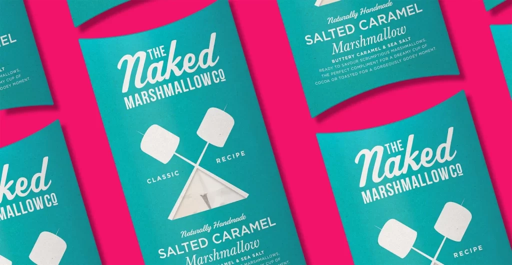 Marshmallows Teal Pink Handmade