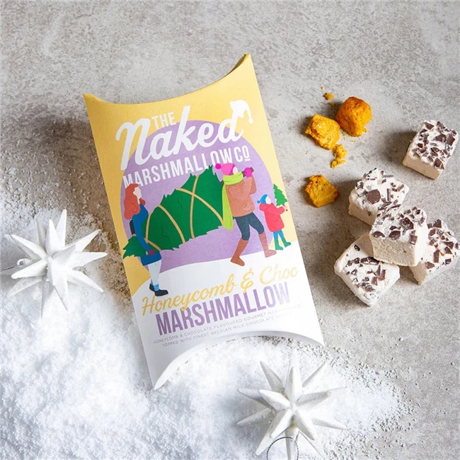 Marshmallows Yellow Purple Christmas Packaging