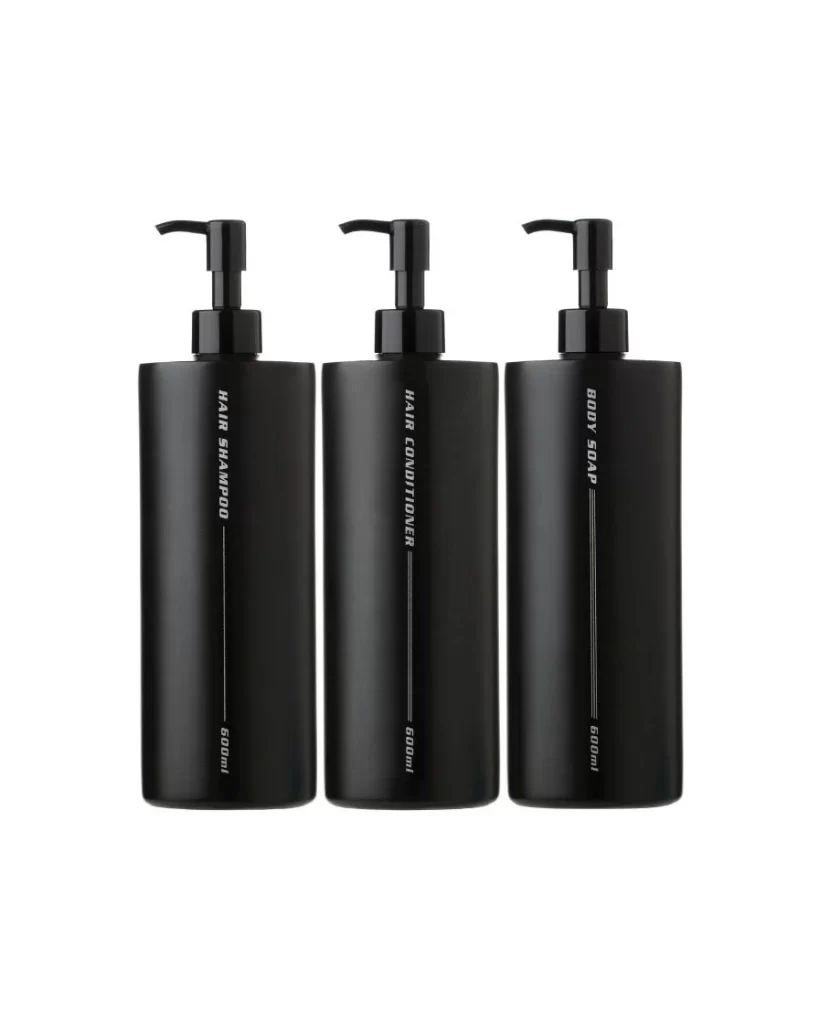 Matte Black Bottle Pump Haircare