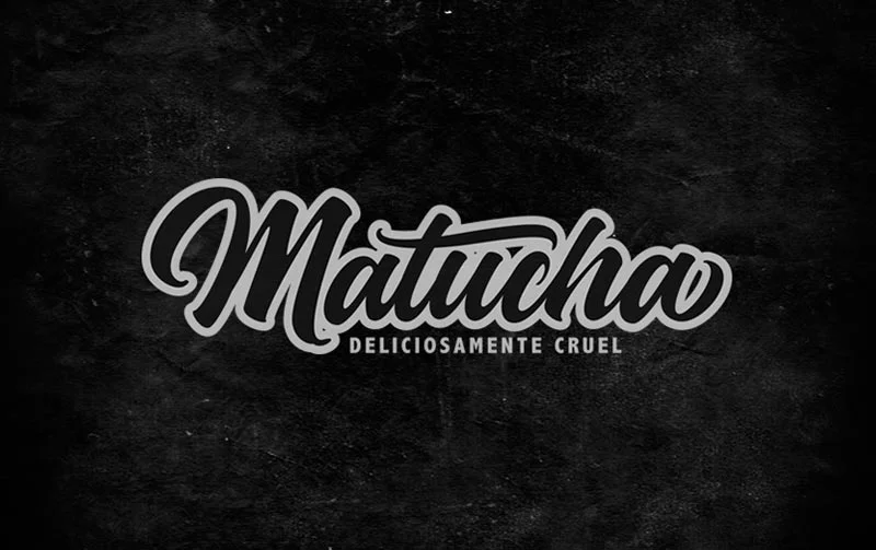 Matucha Black White Food Branding