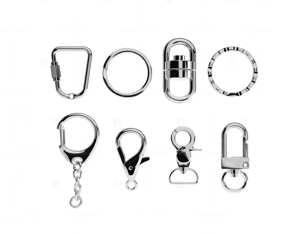 Metallic Accessories Silver Black Hardware Industrial
