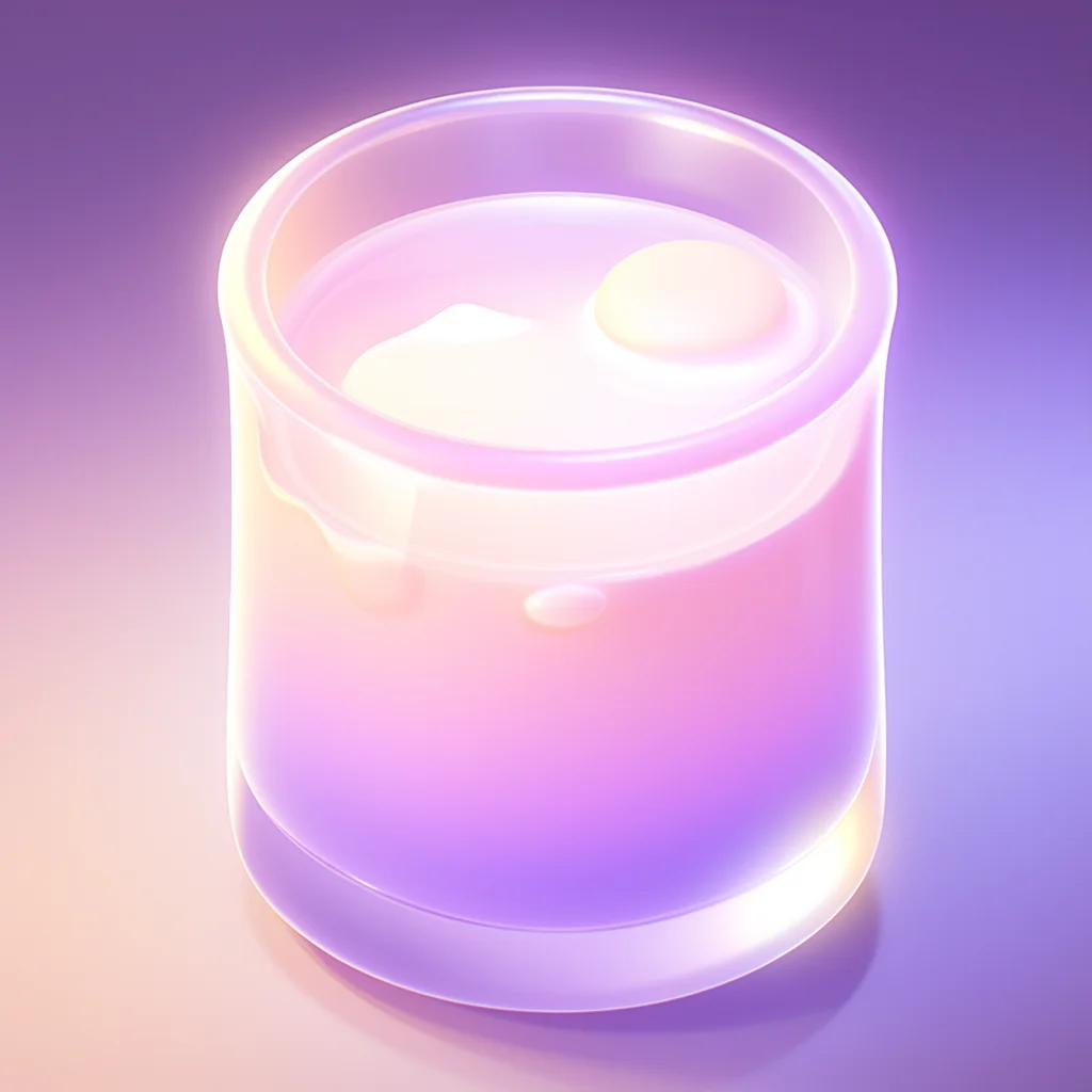 milk glass 3D icon game cartoon cute lovely