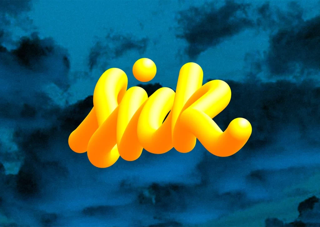 Milk Yellow Blue 3d Typography