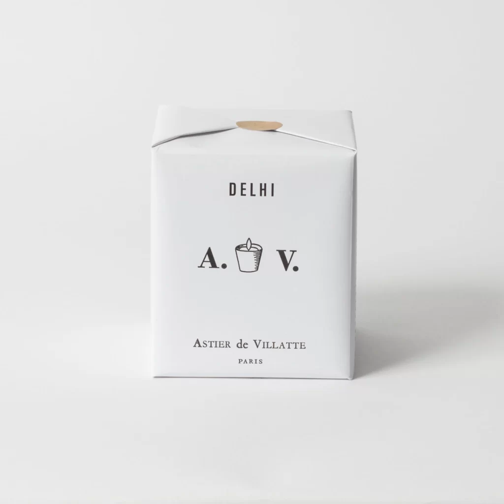 Minimalist Box White Candle Simple Design