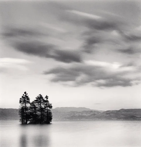 Minimalist Clouds Trees Reflections Dramatic Nature