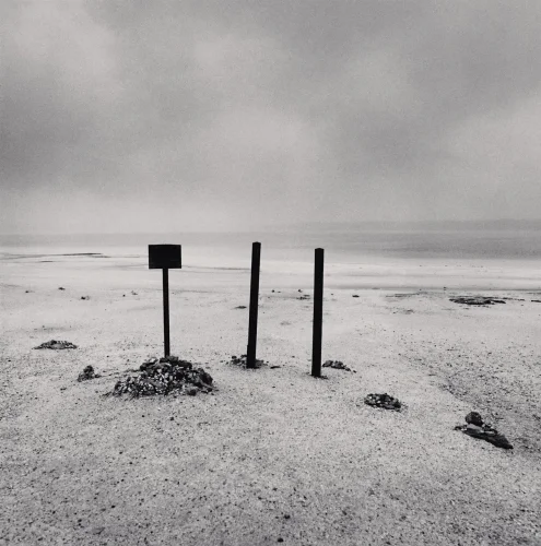 Minimalist Desert Poles Signpost Dramatic Mysterious