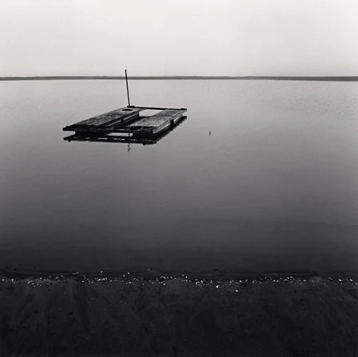 Minimalist Dock Reflective Calm Water Horizon