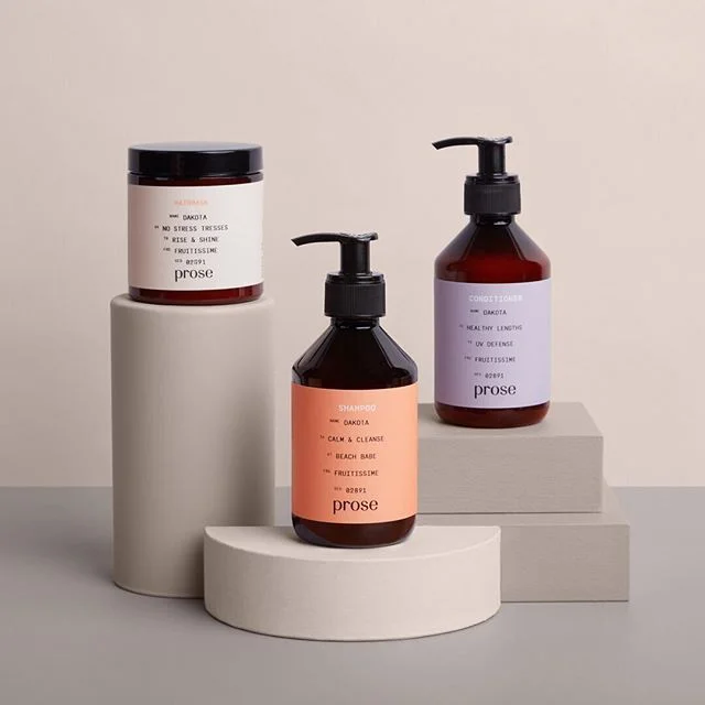 Minimalist Haircare Bottle Amber Pump Dispenser