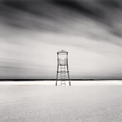 Minimalist High Contrast Tower Dramatic Atmospheric