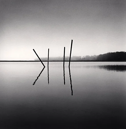 Minimalist Reflections Waterline Symmetrical Calm Nature