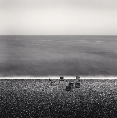 Minimalist Seascape Textured High Contrast Serene