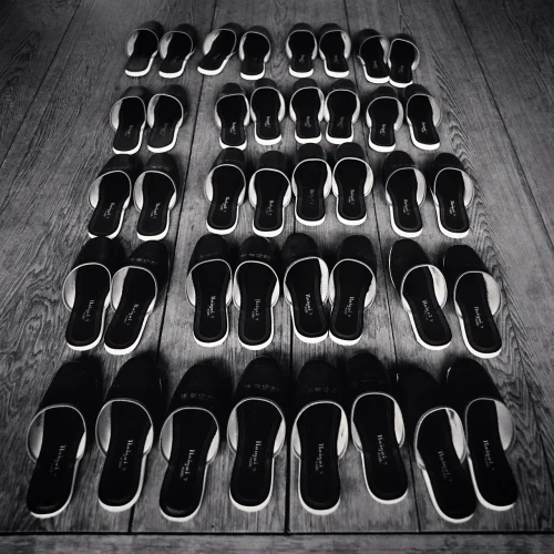Minimalist Shoes High Contrast Textured Dramatic