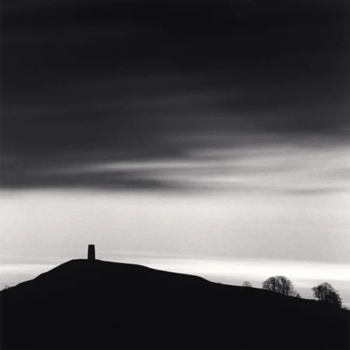 Minimalist Silhouette Dramatic High Contrast Landscape