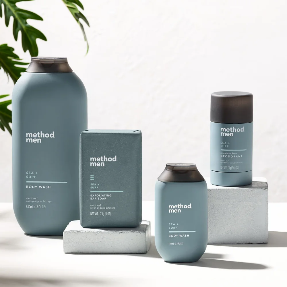 Minimalist Skincare Bottle Grey Pump Dispenser
