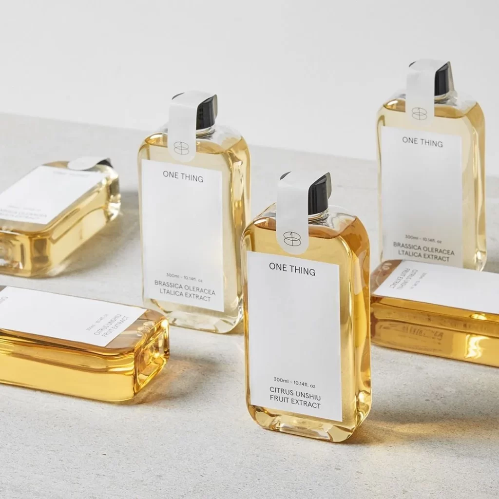 Minimalist Skincare Bottle Transparent Amber Extract