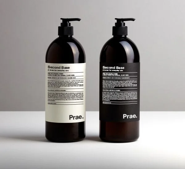 Minimalist Skincare Bottle Dark Pump Dispenser