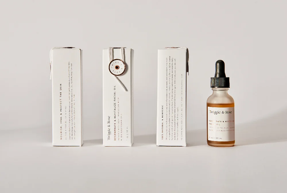 Minimalist Skincare Bottle White Glass Serum