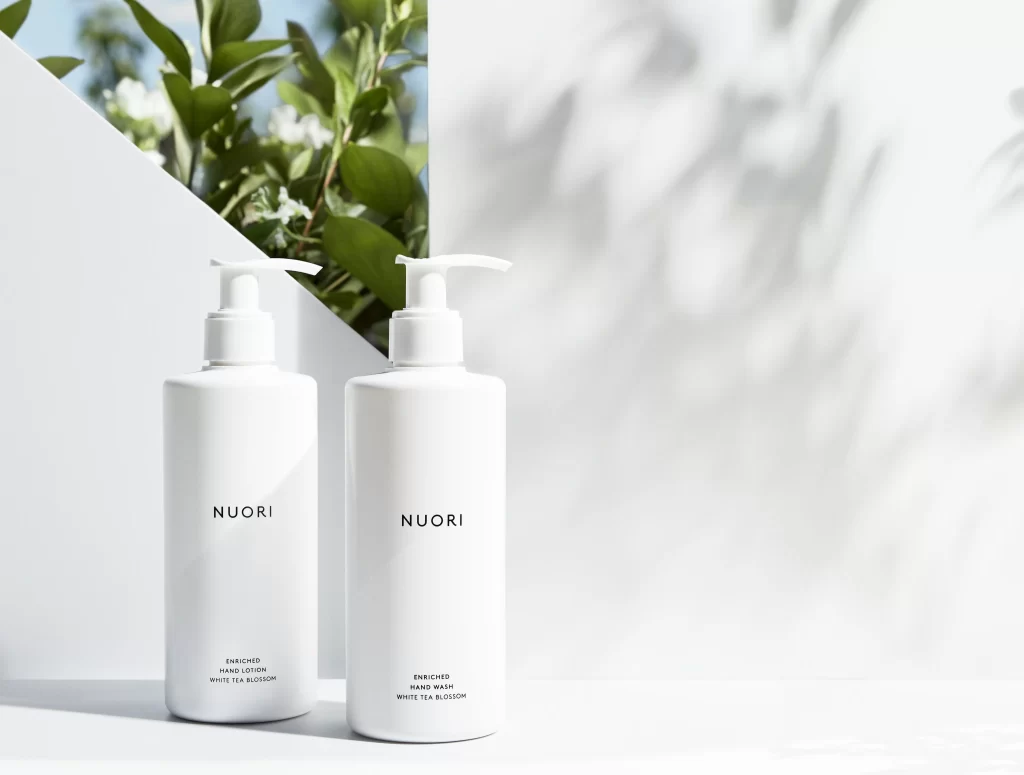 Minimalist Skincare Bottle White Pump Dispenser