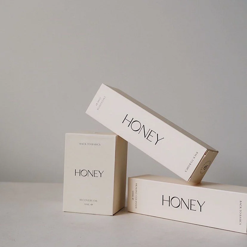 Minimalist Skincare Box White Clean gray Design