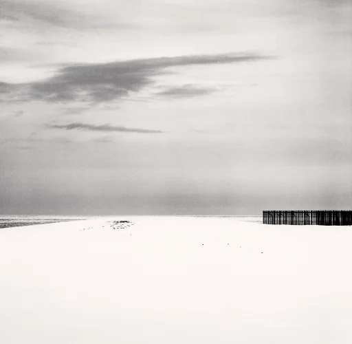 Minimalist Snowy Landscape High Contrast Serene