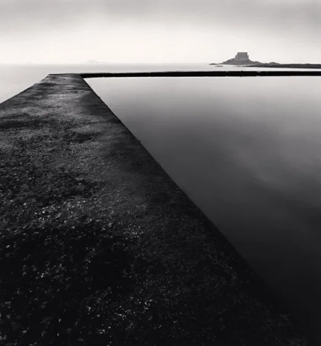 Minimalist Textured High Contrast Mysterious Seascape