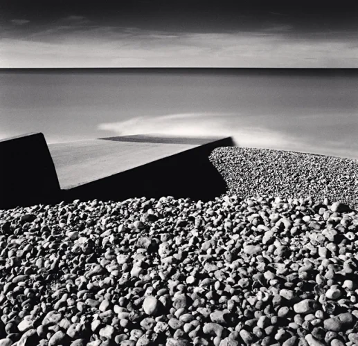 Minimalist Textured High Contrast Mysterious Atmospheric Seascape