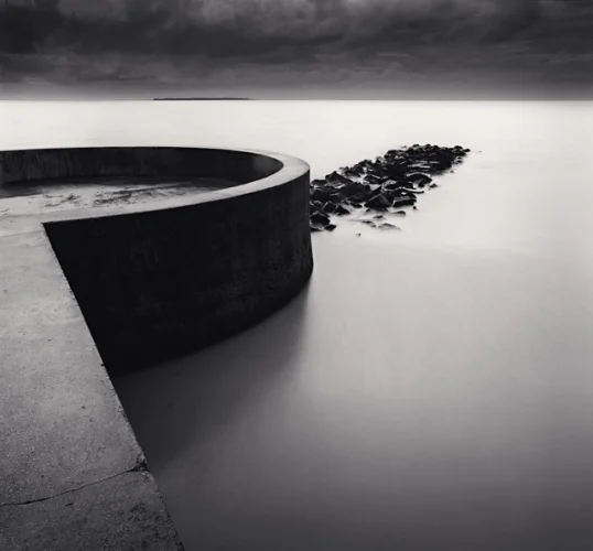 Minimalist Textured High Contrast Mysterious Atmospheric Seascape