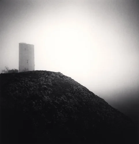 Minimalist Tower Foggy Dramatic High Contrast Mysterious