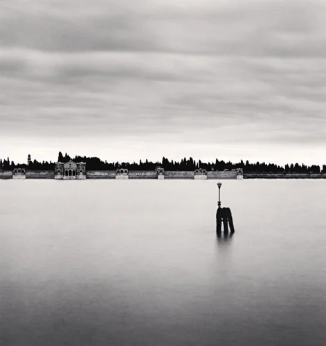 Minimalist Water Post Dramatic Atmospheric Seascape