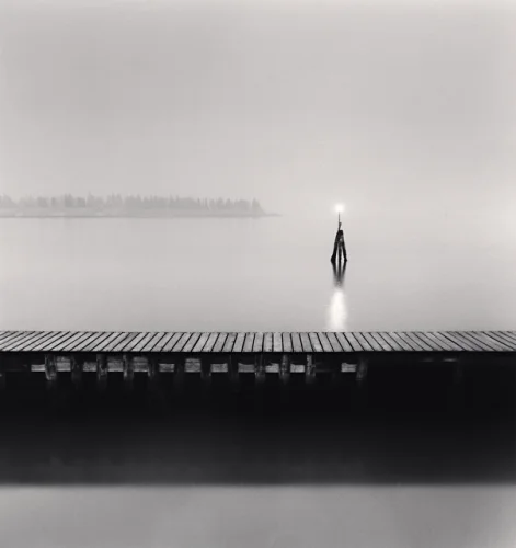 Minimalist Water Reflections Foggy Mysterious