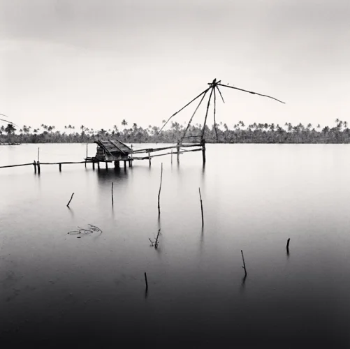 Minimalist Water Reflections Dramatic Monochrome