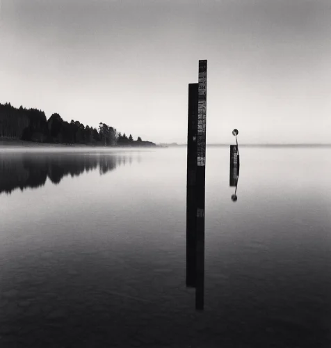 Minimalist Water Reflections Dramatic Monochrome