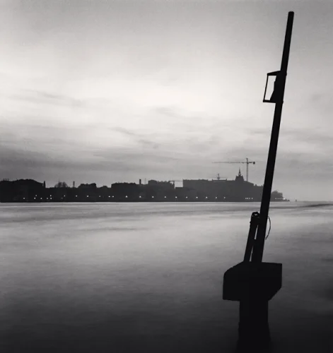 Minimalist Water Silhouette Cityscape High Contrast Mysterious