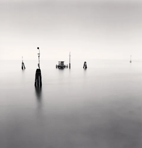 Minimalist Water Structures Foggy Mysterious Atmospheric