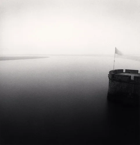 Minimalist Water Structure Foggy Dramatic Mysterious