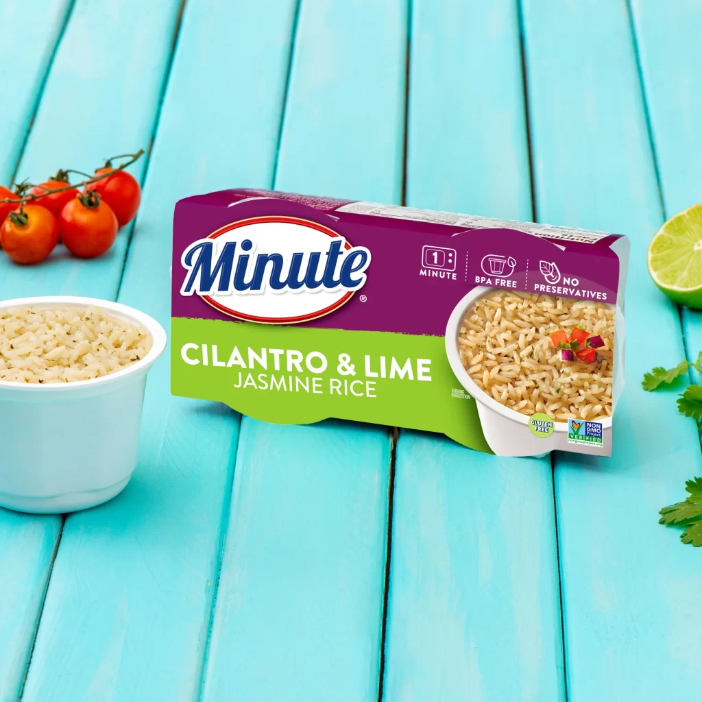 Minute Jasmine Rice Purple Green Fresh