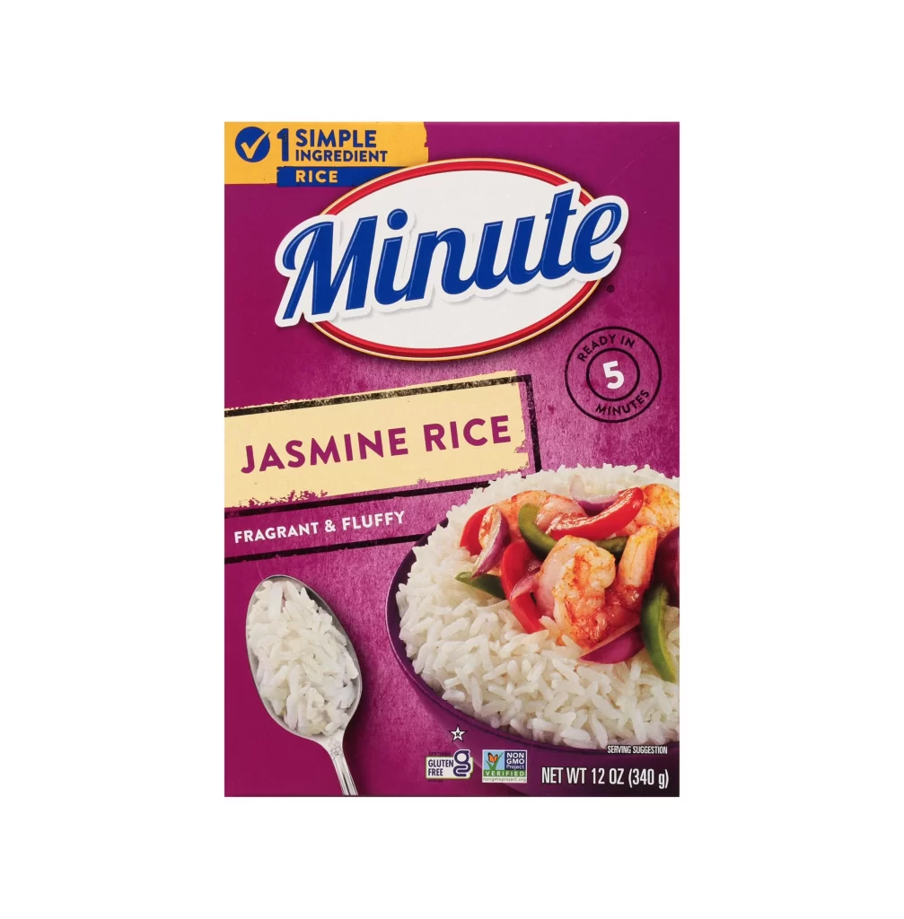 Minute Jasmine Rice Purple White Yellow