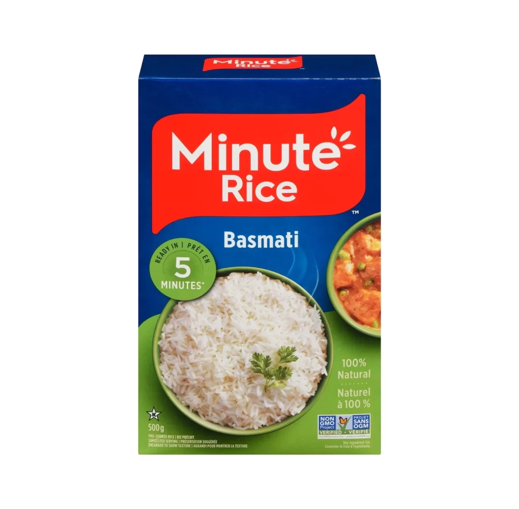 Minute Rice Basmati Blue Red Green
