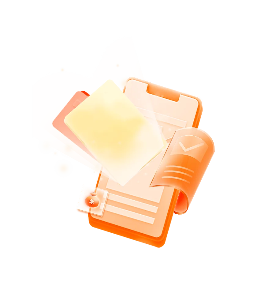 Mobile Phone Orange Yellow