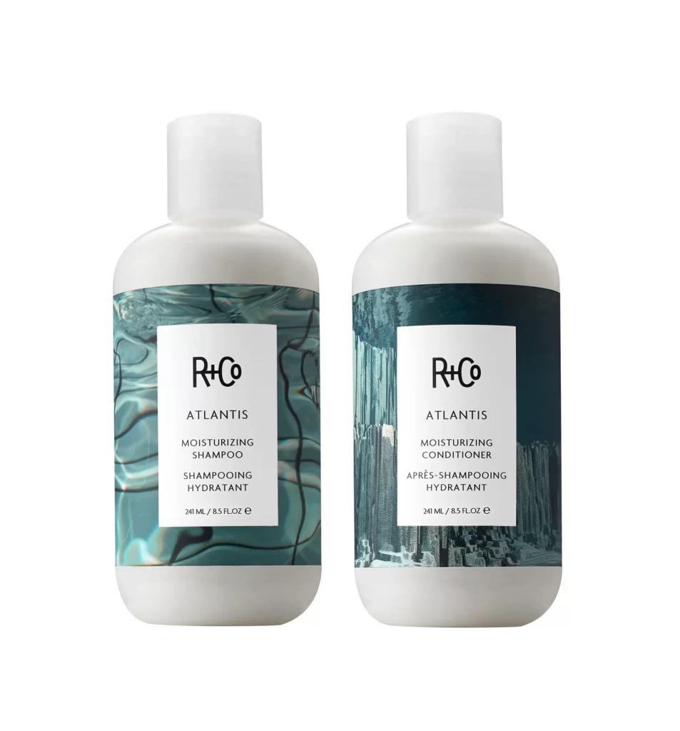 Moisturizing Shampoo Bottle White Modern Haircare