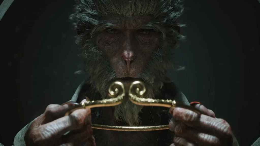 Monkey King Gold Dark Fantasy Mythical