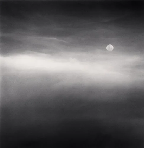 Moon Clouds Dramatic High Contrast Moody Atmospheric