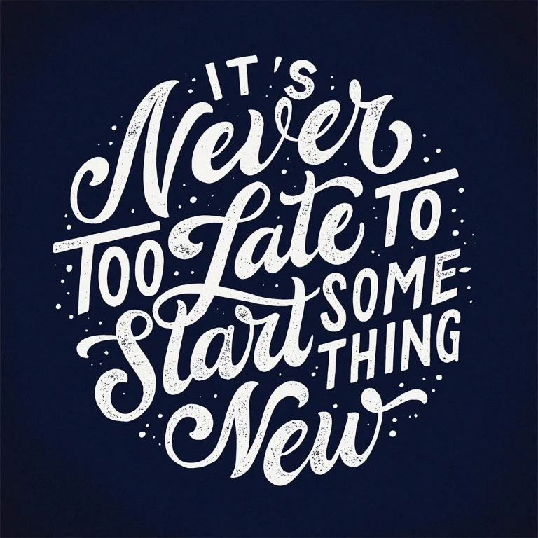 Motivational Quote White Blue Inspirational Art