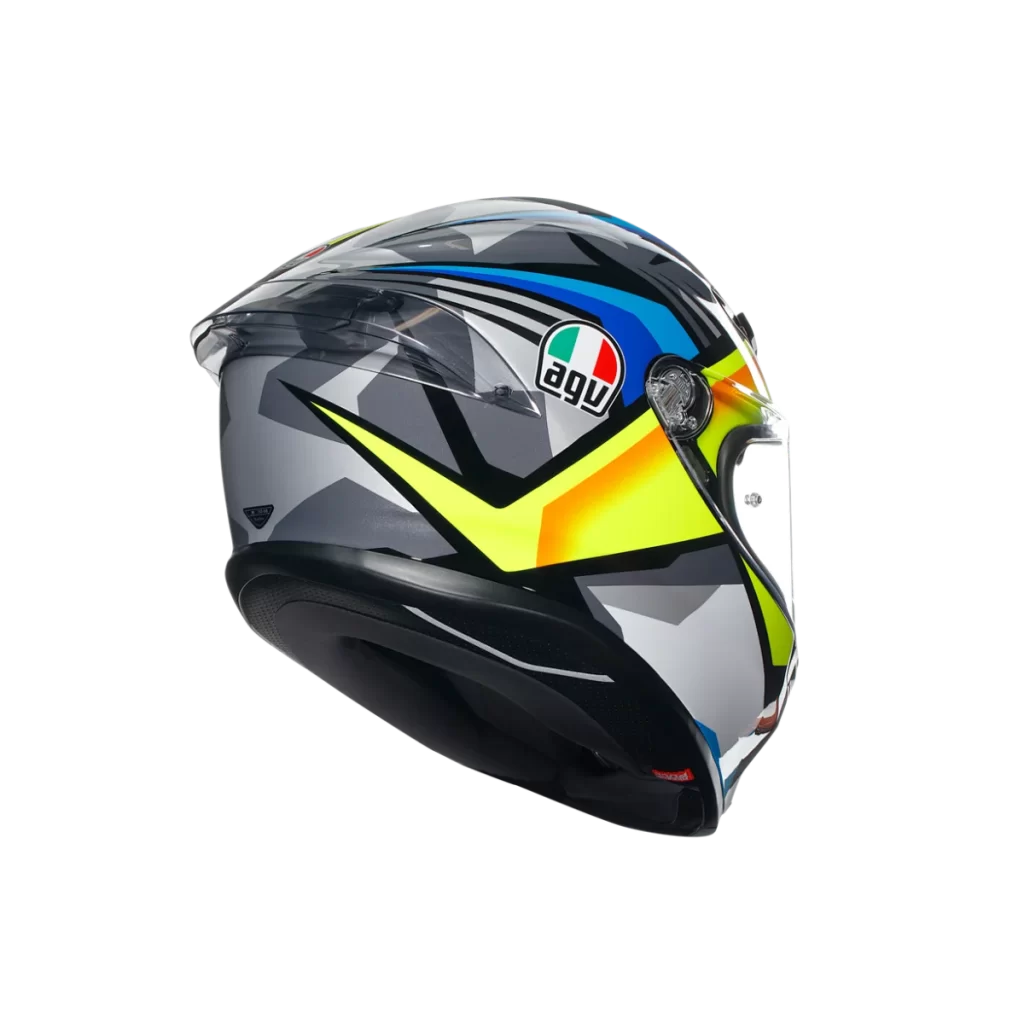 Motorcycle AGV Helmet Multicolored Sleek Italian Brand